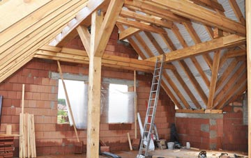 Modest Corner attic trusses